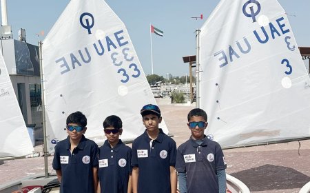 "أبوظبي للشراع الحديث" يعتمد برامج إعداد عالمية للأوبتمست في سنغافورة