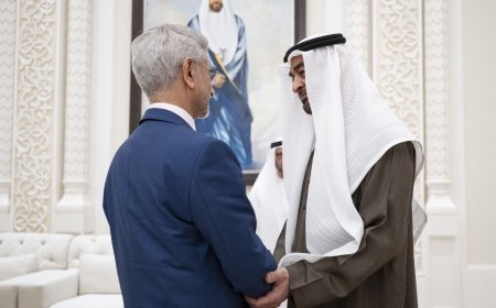 رئيس الدولة يستقبل وزير الشؤون الخارجية في الهند