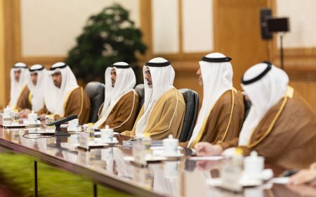 رئيس جمهورية الصين الشعبية يستقبل ولي عهد أبوظبي