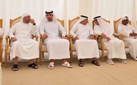 سالم بن سلطان القاسمي يقدم واجب العزاء في وفاة شيخة فضل ومنى جساس برأس الخيمة