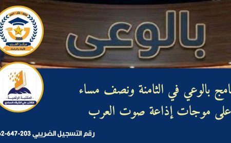 بعد قليل .."بالوعي" يناقش فكرة تأسيس بنك عربي موحد  وفق أطروحة الشرفاء الحمادي على أثير "صوت العرب" الليلة