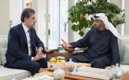 رئيس الدولة يستقبل رئيس إقليم كردستان العراق