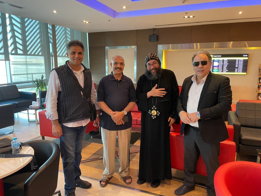 حوار يعزز قيم المحبة والتعايش .. بين مؤسسة " رسالة السلام " ووكيل البابا تواضروس | صور