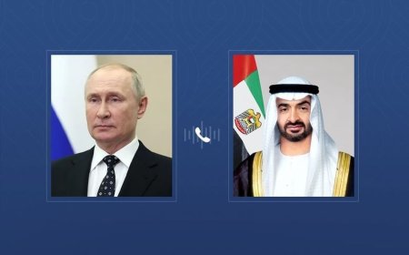 رئيس الدولة يتلقى اتصالاً هاتفياً من الرئيس الروسي