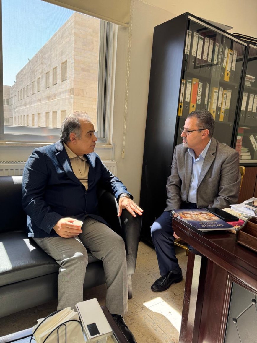 مدير المدارس الأرثوذكسية داود دبابنة يوقع مذكرة اتفاق مع مؤسسة رسالة السلام العالمية لنشر فكر التعايش والسلام بين الطلاب
