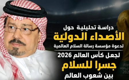دراسة تحليلية حول الأصداء الدولية لدعوة مؤسسة رسالة السلام العالمية لجعل كأس العالم 2026 جسراً للسلام بين شعوب العالم