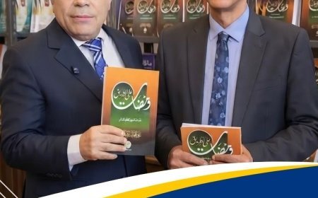 مجدي طنطاوي يكشف عن تفاصيل الجزء التاسع من كتاب ومضات للشرفاء الحمادي خلال معرض مكتبة الإسكندرية