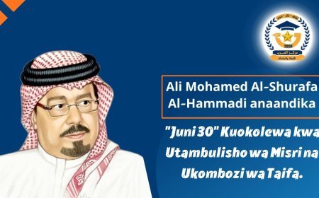Ali Mohamed Al-Shurafa Al-Hammadi anaandika.. "Juni 30" Kuokolewa kwa Utambulisho wa Misri na Ukombozi wa Taifa.