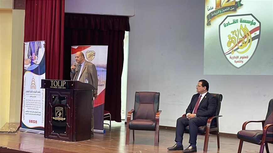 د. معتز صلاح الدين خلال احتفالية مؤسسة القادة : مشروع علي الشرفاء يترك أثر دائم في ذاكرة الشعوب .. ويبني جسور الحوار
