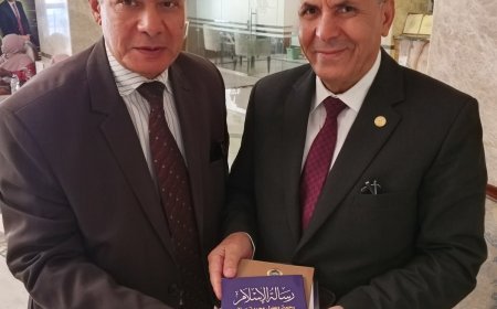 المستشار الدكتور عبد الرازق شعيب رئيس هيئة قضايا الدولة السابق يشيد  بمؤلفات المفكر العربي علي محمد الشرفاء الحمادي