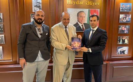 وفد من مؤسسة رسالة السلام العالمية يلتقى مع نائب رئيس البعثة ومستشار سفارة أذربيجان بالقاهرة