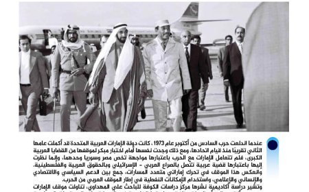 الإمارات ومصر في حرب أكتوبر.. تضامن عربي تجاوز حدود السياسة إلى ميادين الدعم