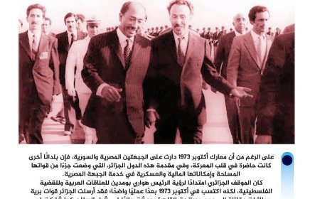 مساندة سياسية وجنود في قلب المعركة.. كيف شكلت الجزائر «القوة الضاربة الثانية» في ‏حرب أكتوبر؟